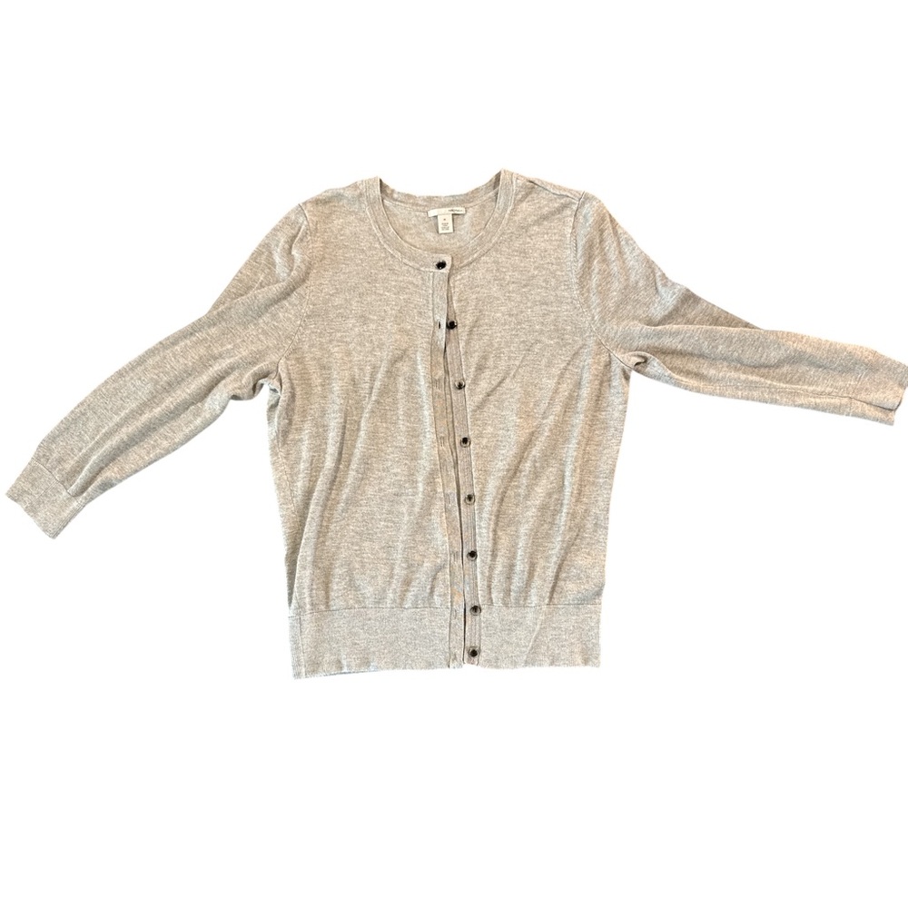 Halogen Gray Button-Up Cardigan‎